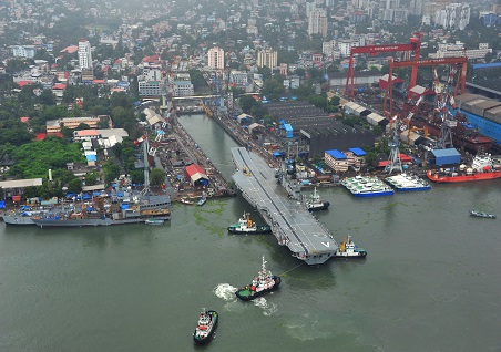 INS VIRAAT UNDOCKING